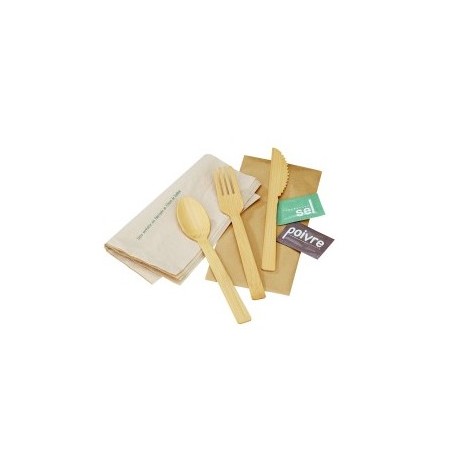 UNIV - Couverts jetables - Serviette - Condiments