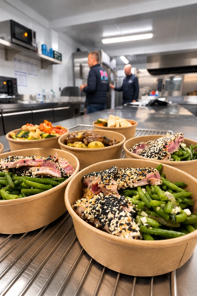 Préparation des commandes en cuisine Goudici